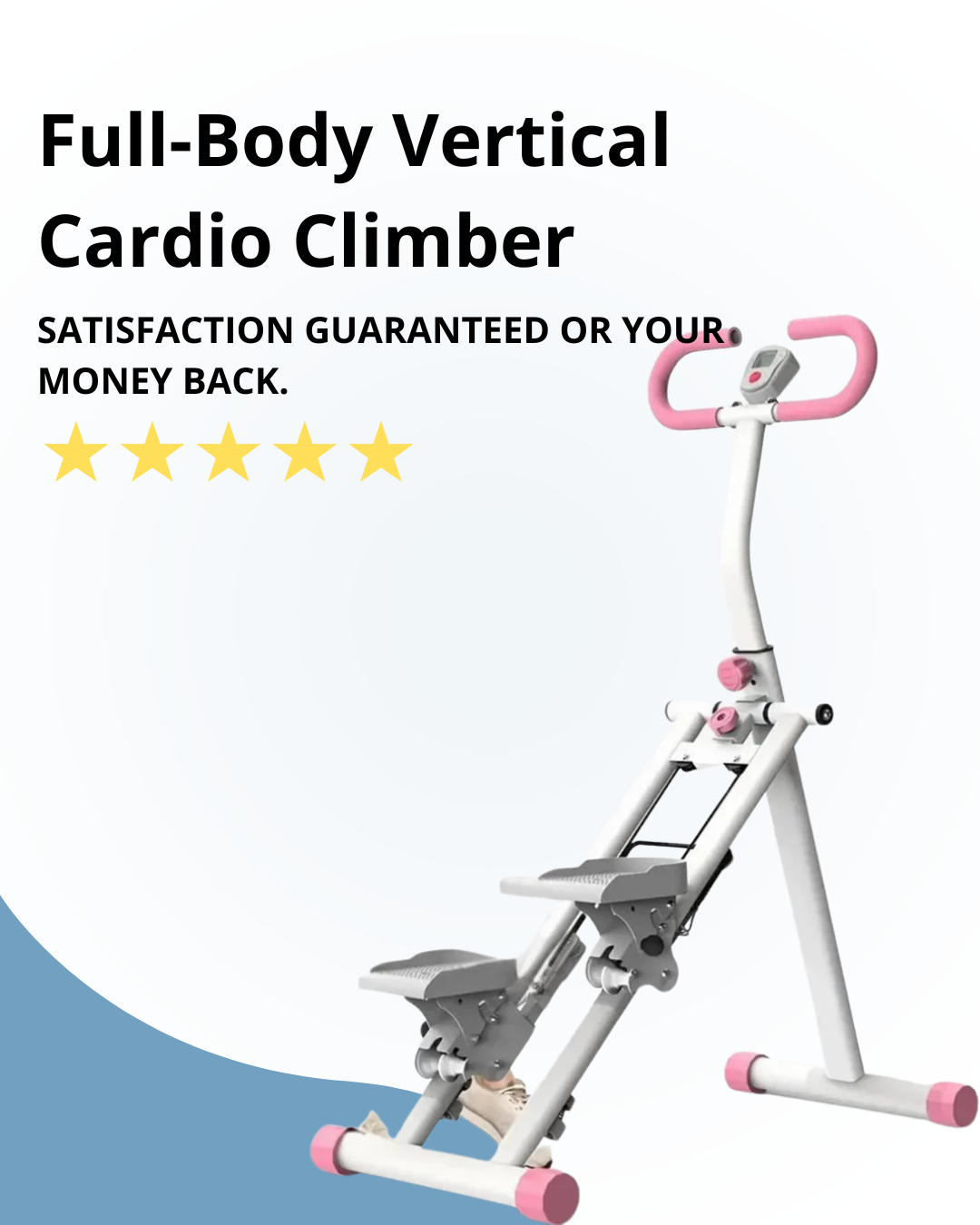 Folding Vertical Cardio Exercise Climber
