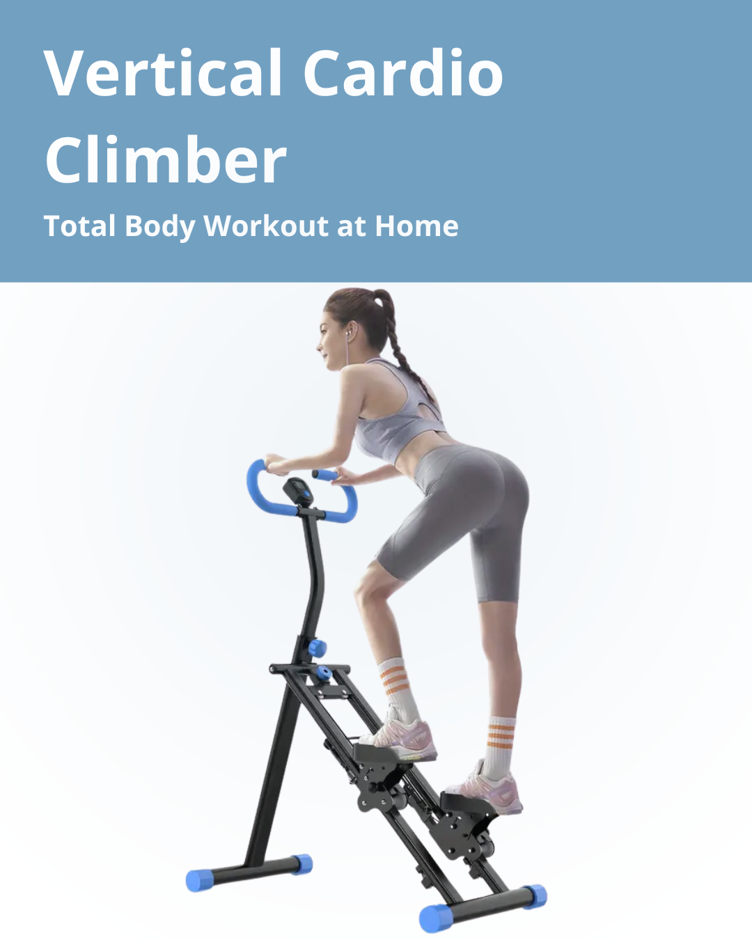 Folding Vertical Cardio Exercise Climber